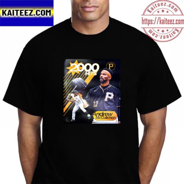 Congratulations To Andrew McCutchen 2000 Hits In Career Vintage T-Shirt