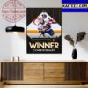 Congratulations To Connor McDavid Is The 2023 Ted Lindsay Award Winner Art Decor Poster Canvas