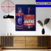 Congratulations To Connor McDavid Takes Home The 2023 Ted Lindsay Award Winner Art Decor Poster Canvas
