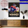 Congratulations To Connor McDavid Is The 2023 Ted Lindsay Award Winner Art Decor Poster Canvas