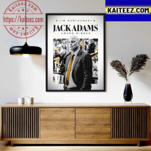 Congratulations To Jim Montgomery Is The 2023 Jack Adams Award Winner Art Decor Poster Canvas