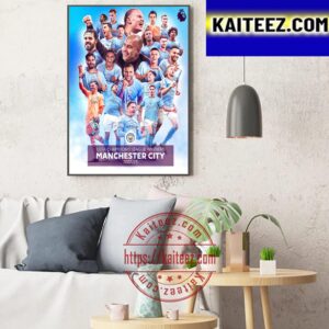 Congratulations To Manchester City Are 2023 UEFA Champions League Winners Art Decor Poster Canvas