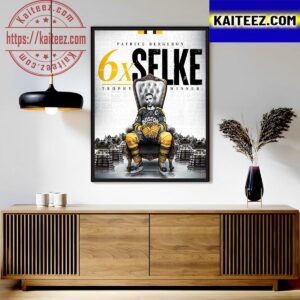 Congratulations To Patrice Bergeron 6x Selke Trophy Winner Art Decor Poster Canvas