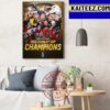 Congrats Vegas Golden Knights Are 2023 NHL Stanley Cup Champions Art Decor Poster Canvas