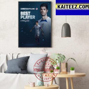 Congratulations To USMNST Christian Pulisic Is The Best Player Award In The 2022-2023 Concacaf Nations League Art Decor Poster Canvas