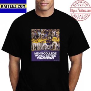 Congratulations to LSU Tigers 2023 NCAA MCWS National Champions Vintage T-Shirt
