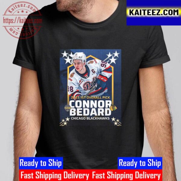 Connor Bedard Is The 2023 1st Overall Pick In The NHL Draft Welcome To The Chicago Blackhawks Vintage T-Shirt