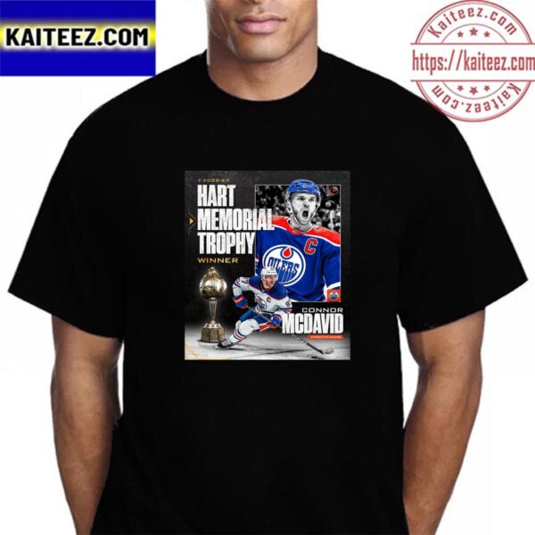 Connor McDavid Is The 2023 Hart Memorial Trophy Winner Vintage T-Shirt