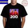 Cristiano Ronaldo Becomes The First Football Player In History With 200 International Career Appearances Vintage T-Shirt