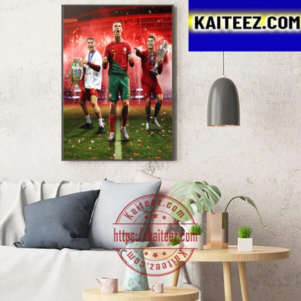 Cristiano Ronaldo Becomes The First Player Ever To Make 200 International Appearances Art Decor Poster Canvas