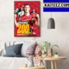 Cristiano Ronaldo Through 200 Portugal Appearances Art Decor Poster Canvas