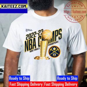 Denver Nuggets 2022-23 NBA Finals Champions Trophy Vintage T-Shirt