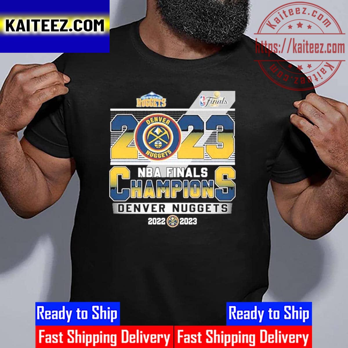 Denver Nuggets 2023 NBA Finals Champions Vintage T-Shirt - Kaiteez