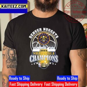 Denver Nuggets Skyline 2023 NBA Finals Champions Vintage T-Shirt