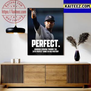 Domingo German Throwns The 24th Perfect Game In MLB History Art Decor Poster Canvas