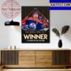 Edmonton Oilers Connor McDavid Is The Hart Memorial Trophy Winner 2023 Art Decor Poster Canvas