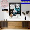 Erik Karlsson Is The 2023 James Norris Memorial Trophy For The Third Time Art Decor Poster Canvas