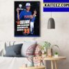 Florida Gators Baseball Jac Caglianone Single Season Home Run Record In The Bbcor Era Art Decor Poster Canvas