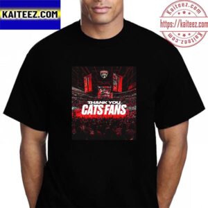 Florida Panthers Thank You Cats Fans For Stanley Cup Finals 2023 Vintage T-Shirt