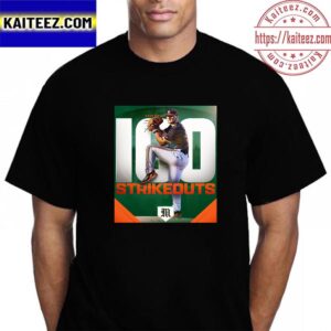 Gage Ziehl 100 Strikeouts With Miami Hurricanes Baseball Vintage T-Shirt