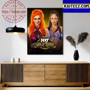 Gigi Dolin Vs Kiana James In NXT Gold Rush Art Decor Poster Canvas