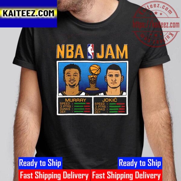 Homage Nikola Jokic And Jamal Murray Denver Nuggets NBA Jam Vintage T-Shirt
