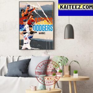 Houston Astros And Los Angeles Dodgers On ESPN Sunday Night Baseball Art Decor Poster Canvas