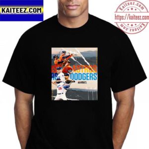 Houston Astros And Los Angeles Dodgers On ESPN Sunday Night Baseball Vintage T-Shirt