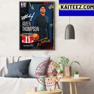Houston Rockets Select Amen Thompson With The 4th Pick Of The 2023 NBA Draft Art Decor Poster Canvas