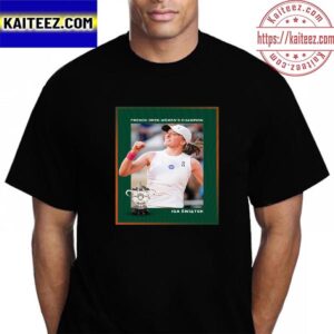 Iga Swiatek Becomes French Open Womens Champion 2023 Vintage T-Shirt