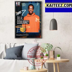 Indiana Pacers Select Bilal Coulibaly With The 7th Pick Of The 2023 NBA Draft Art Decor Poster Canvas