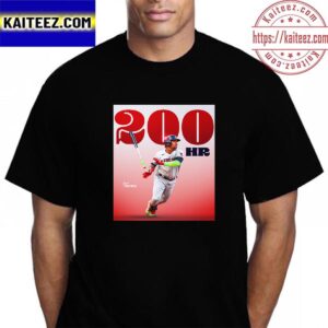 Jose Ramirez 200 HR In Career MLB Cleveland Guardians Vintage T-Shirt