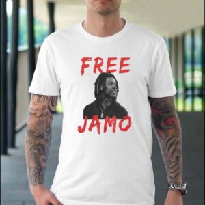 Kerby Joseph Wears Free Jamo support Jameson Williams T-shirt