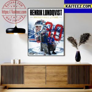 King Henrik Lundqvist Is A Hockey Hall Of Famer Art Decor Poster Canvas