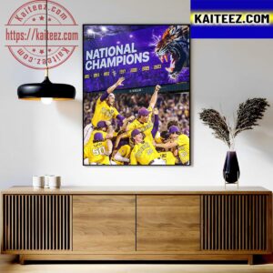 LSU Baseball Is The Seven-Time National Champions Art Decor Poster Canvas
