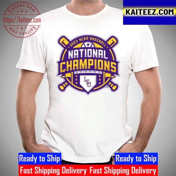 LSU Baseball The Powerhouse Of College Baseball Are 2023 NCAA Baseball National Champions Unisex T-Shirt