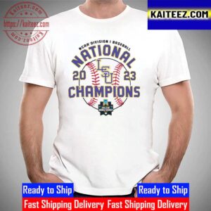 LSU Tigers 2023 NCAA Mens Baseball College World Series Champions Vintage T-Shirt