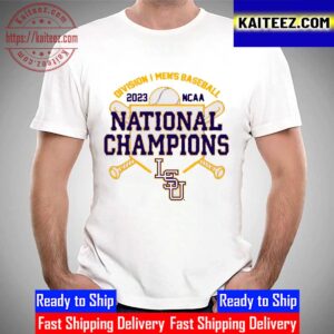 LSU Tigers DI Mens Baseball 2023 NCAA National Champions Vintage T-Shirt