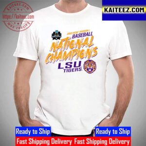 LSU Tigers National Champions 2023 NCAA DI Baseball Vintage T-Shirt