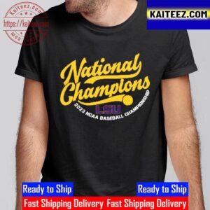 LSU Tigers National Champions 2023 NCAA Mens Baseball Championship Vintage T-Shirt
