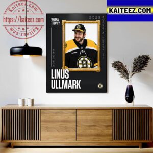 Linus Ullmark Wins The Vezina Trophy As The Best Goalie Of NHL Art Decor Poster Canvas