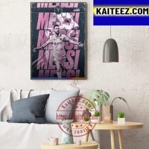 Lionel Messi Play First Game For Inter Miami In The Leagues Cup Art Decor Poster Canvas