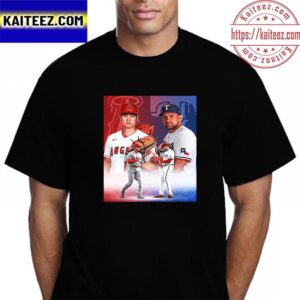 Los Angeles Angels Vs Texas Rangers Take The Mound In A Divisional Showdown Vintage T-Shirt