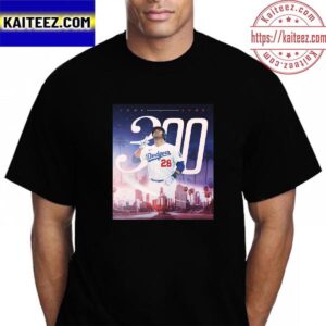 Los Angeles Dodgers JD Martinez 300 Home Runs In MLB Vintage T-Shirt