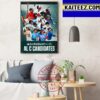 MLB All Star Ballot 2023 NL C Candidates Art Decor Poster Canvas