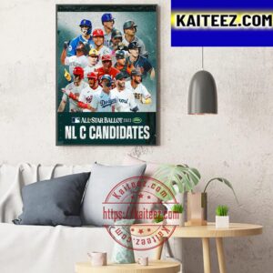 MLB All Star Ballot 2023 NL C Candidates Art Decor Poster Canvas