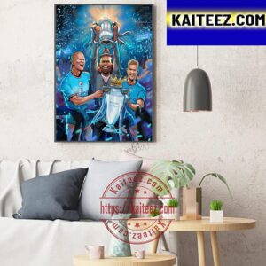 Manchester City Are Champions 2023 FA Cup Art Decor Poster Canvas