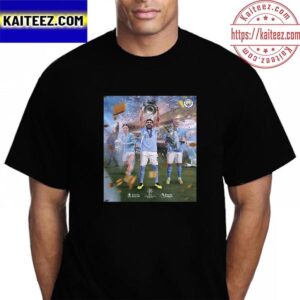 Manchester City Are Champions Of Europe 2023 Champions League Winners Vintage T-Shirt