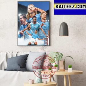 Manchester City Has Become 2023 FA Cup Champions Art Decor Poster Canvas