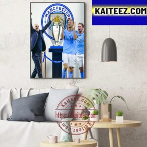 Manchester City Win The Champions League For The First Time In Club History Art Decor Poster Canvas